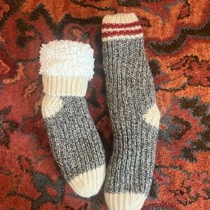 Fuzzy slipper socks